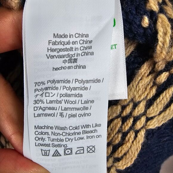 NWT J.Crew Wool Blend Fair Isle Cardigan Sweater - Size L - Picture 8 of 8